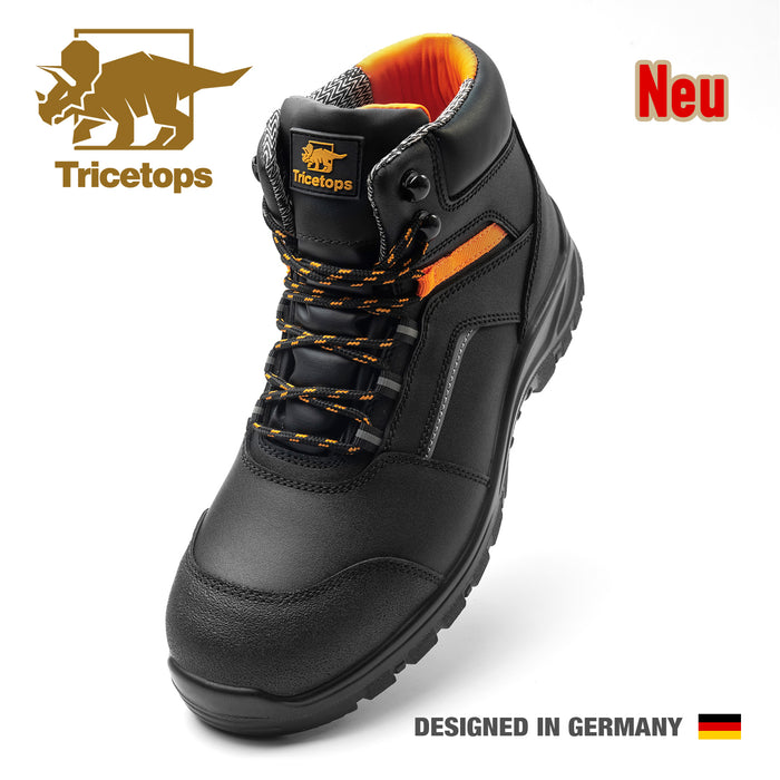 TS070H Sicherheitsschuhe S3 Stahlkappe SRC Wasserfest Komfortabele Herren Arbeitsschuhe