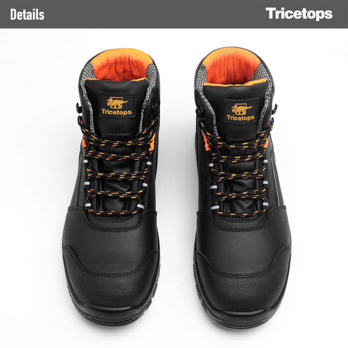 Sicherheitsschuhe Herren Mit Stahlkappe - Leichte Arbeitsschuhe Mit Drehknopf & Luftkissen